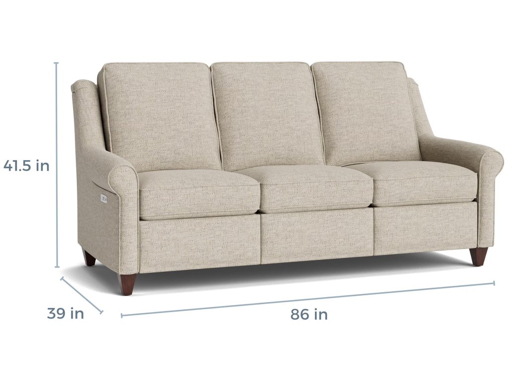 Magnificent Motion Roll Arm Reclining Sofa - image 3