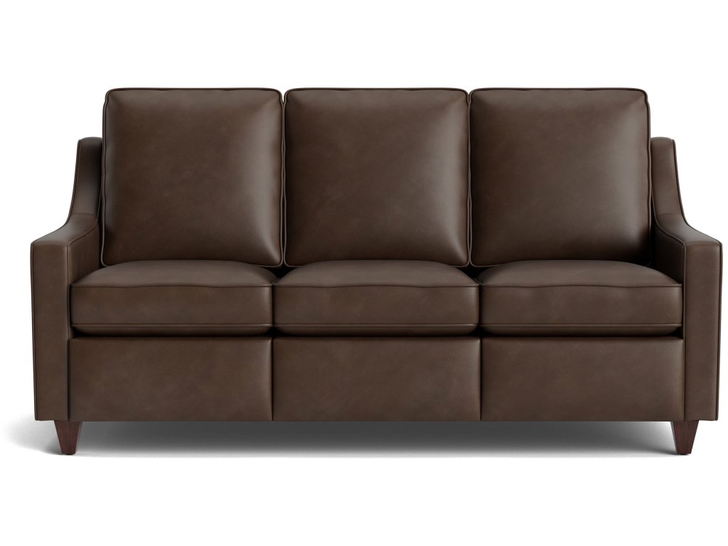 Magnificent Motion Leather Slope Arm Reclining Sofa - main image