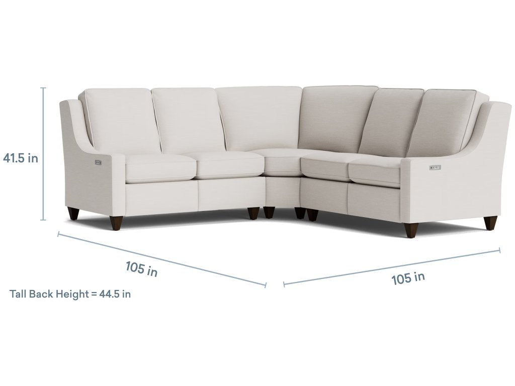 Magnificent Motion Slope Arm Reclining Sectional - image 6