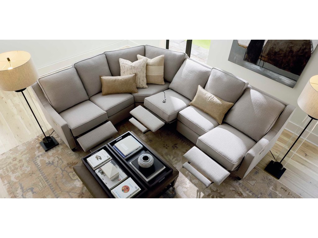 Magnificent Motion Slope Arm Reclining Sectional - image 4