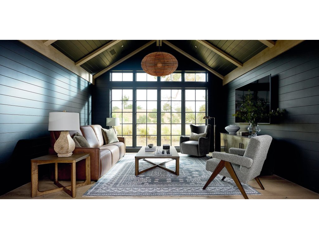 Everett Leather Modular Reclining Sofa - image 1