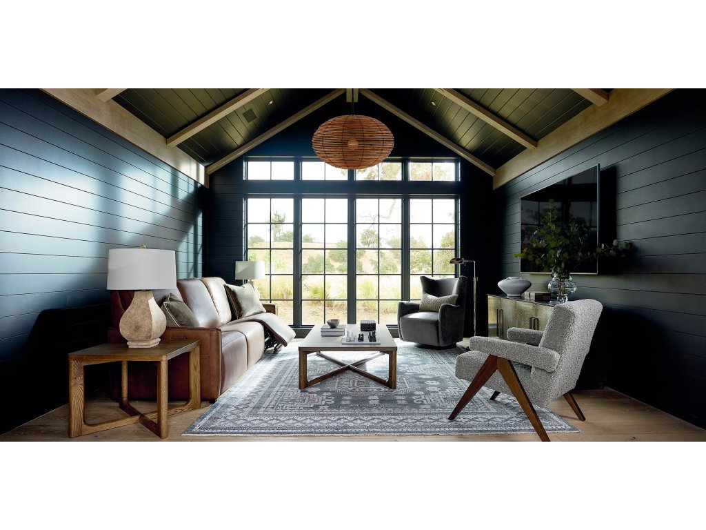 Everett Leather Modular Reclining Sofa - image 2