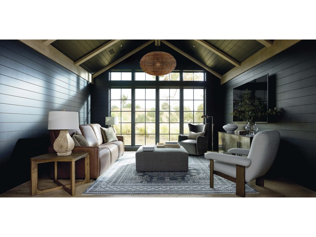 Everett Leather Modular Reclining Sofa - image 3