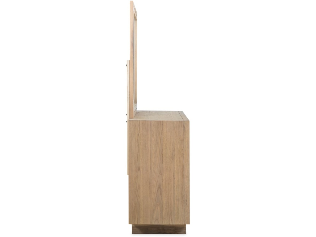Batten Six Drawer Slatted Dresser in Blonde Oak - image 4
