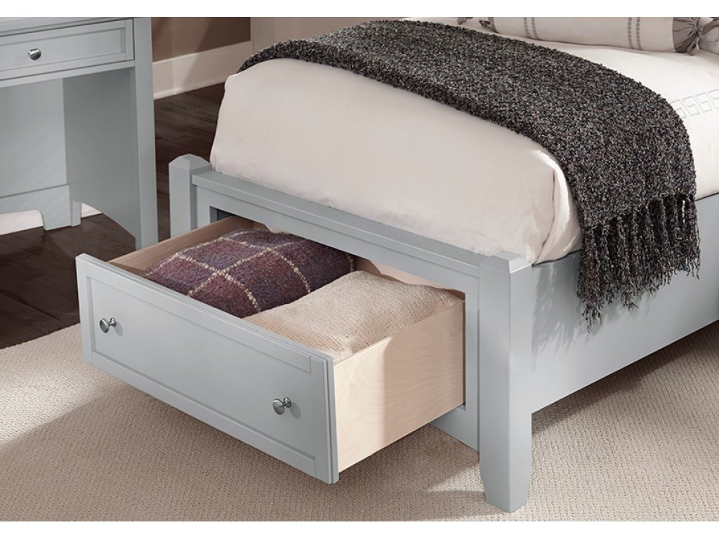 Twin Mansion Storage Bed - Grey Finish - image 2