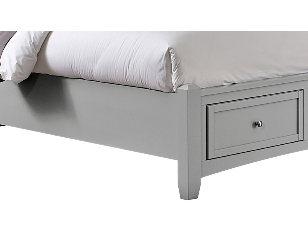 Full, Queen, & King Mansion Storage Bed - Grey Finish - image 2