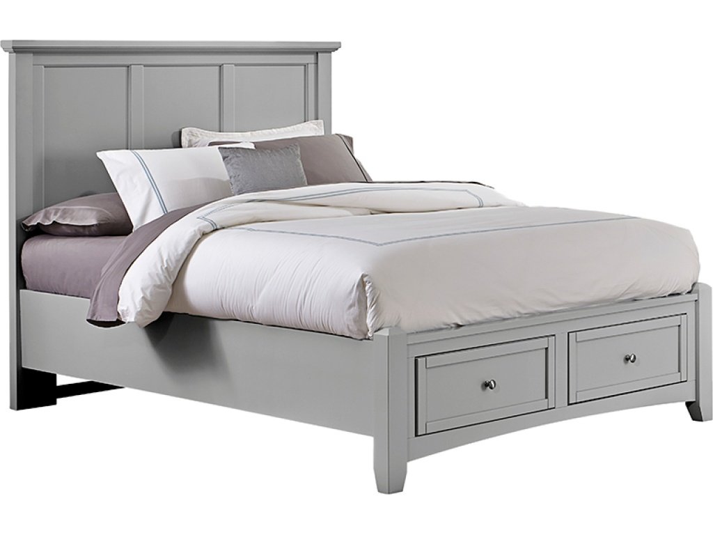 Full, Queen, & King Mansion Storage Bed - Grey Finish - main image