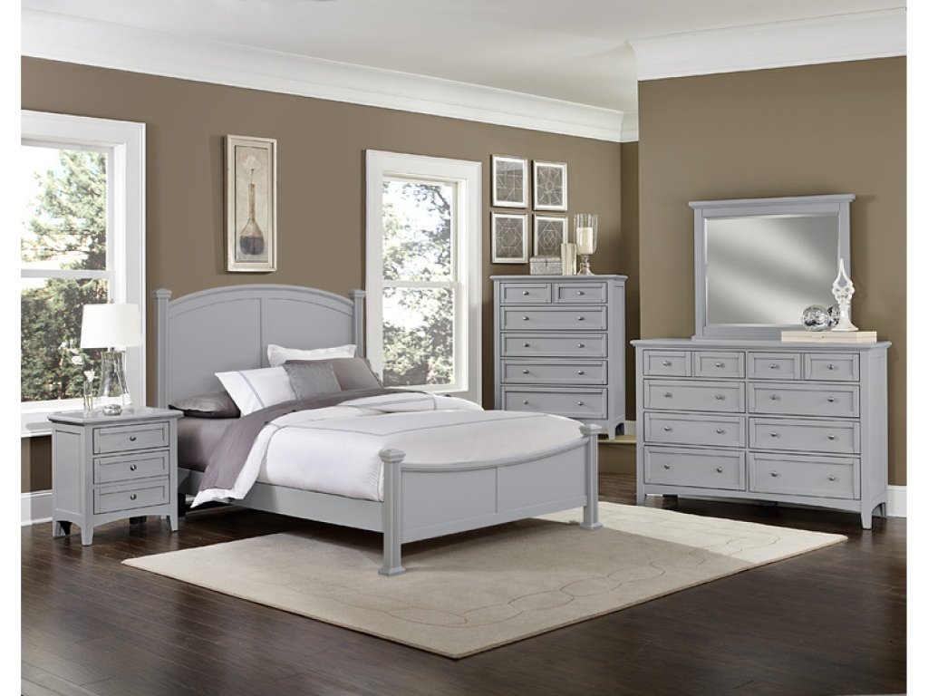 Queen & King Poster Bed - Grey Finish - image 2