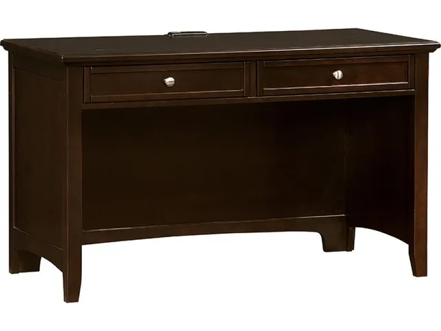 2-Drawer Laptop/Tablet Desk With Charging Station