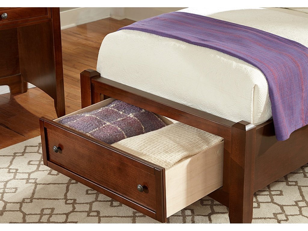 Twin Mansion Storage Bed - Cherry Finish - image 4