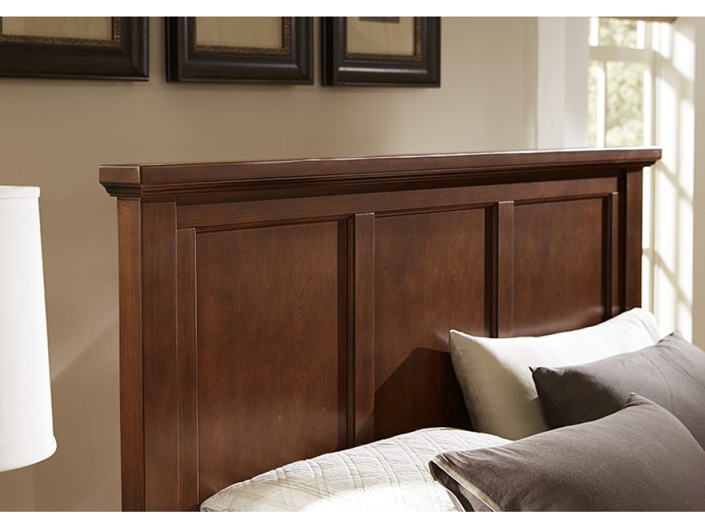 Full ,Queen, & King Mansion Storage Bed - Cherry Finish - image 5