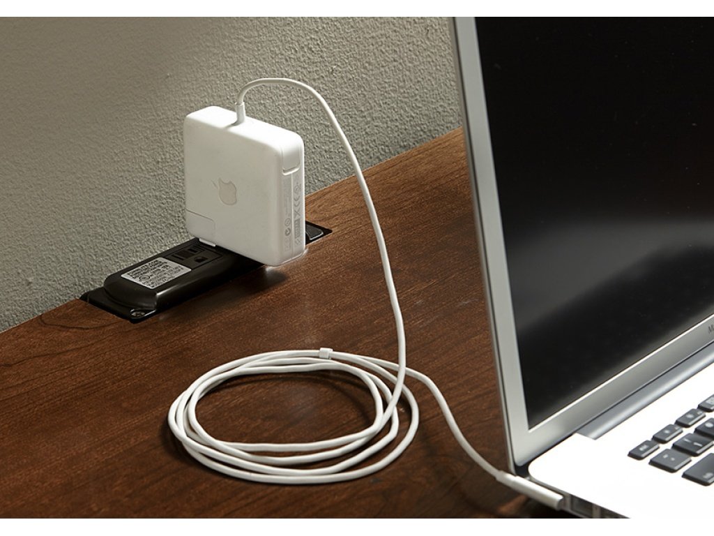 2-Drawer Laptop/Tablet Desk With Charging Station - image 1