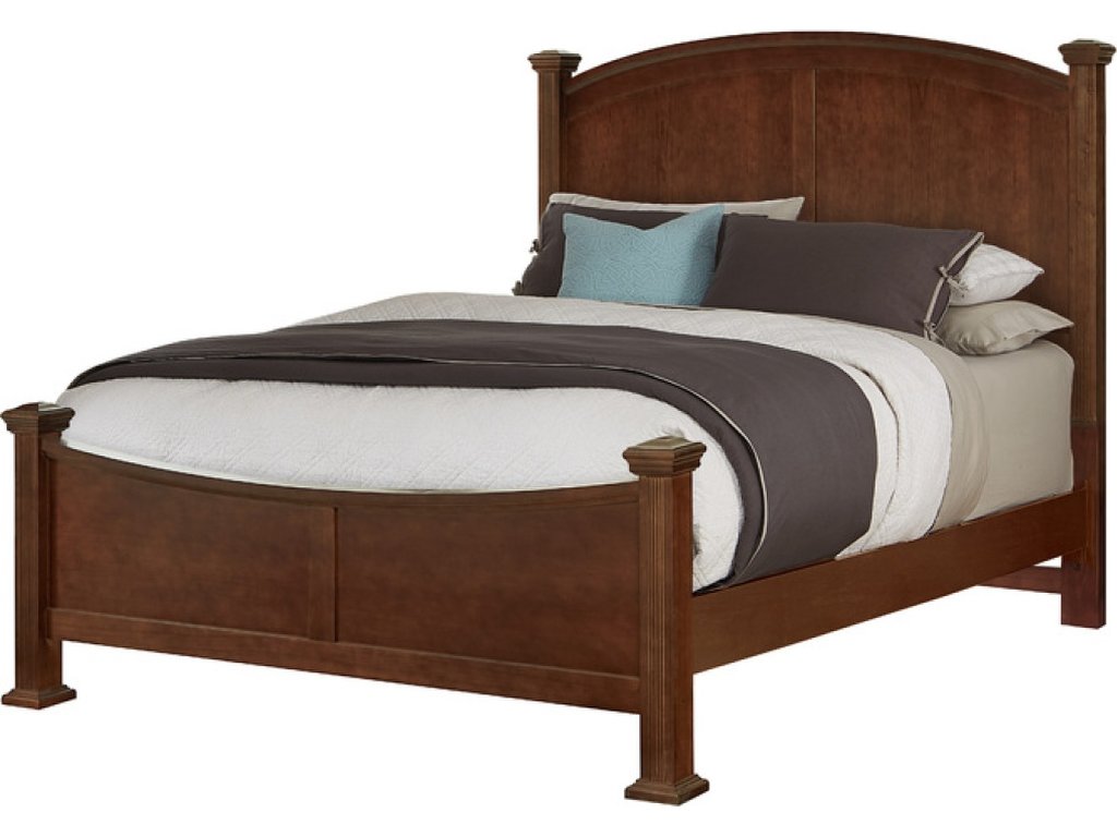 Queen & King Poster Bed - Cherry Finish - main image
