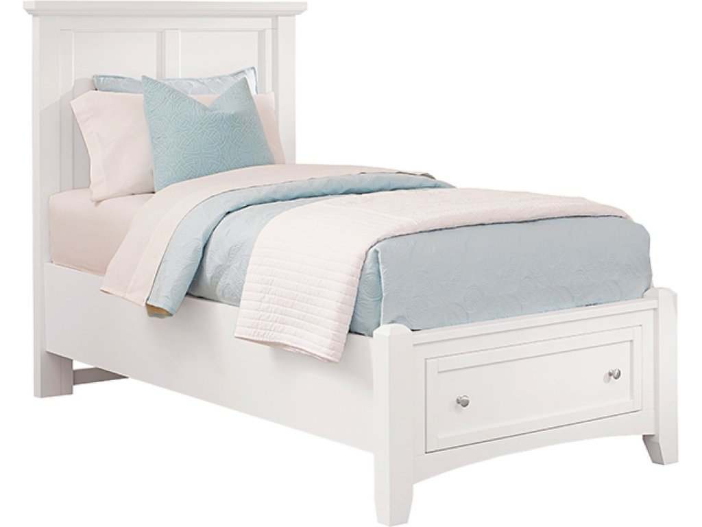 Twin Mansion Storage Bed - White Finish - main image