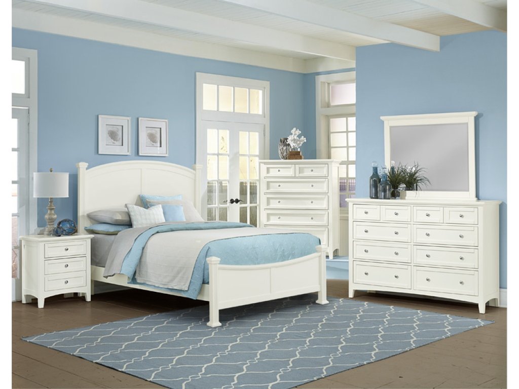 Queen & King Poster Bed - White Finish - image 2