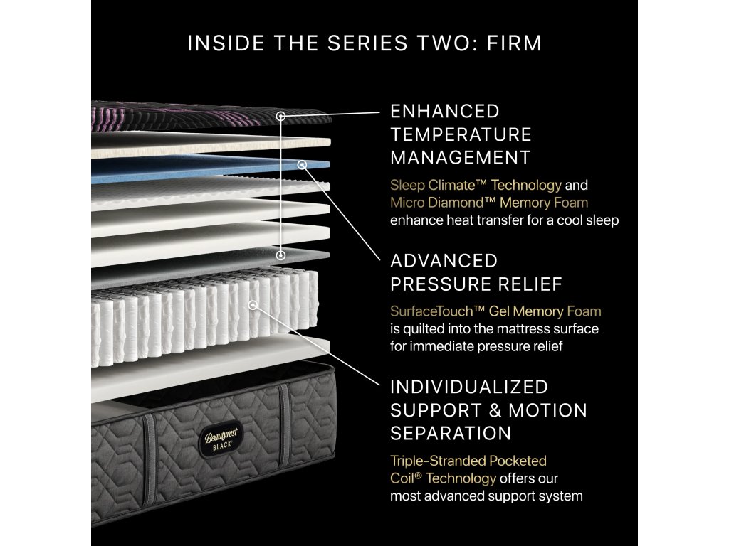 Beautyrest Black Series Two Firm Mattress - image 1