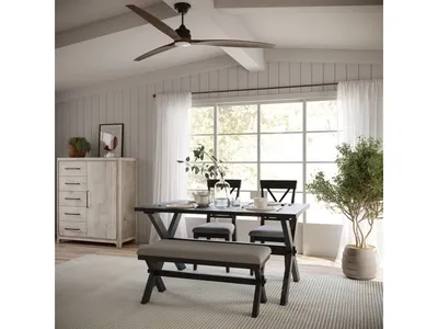 Beauvoir Rectangular Wood Dining Table in Deep Almond