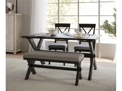 Beauvoir Rectangular Wood Dining Table in Deep Almond