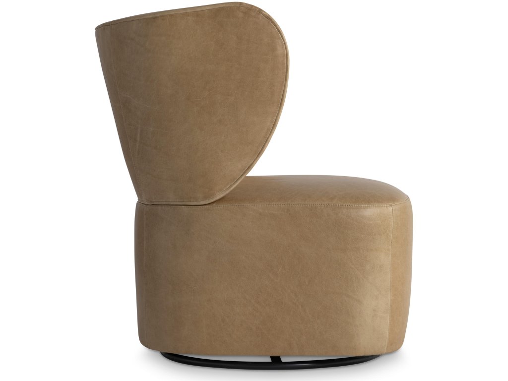 Oliver Leather Swivel Chair - image 2