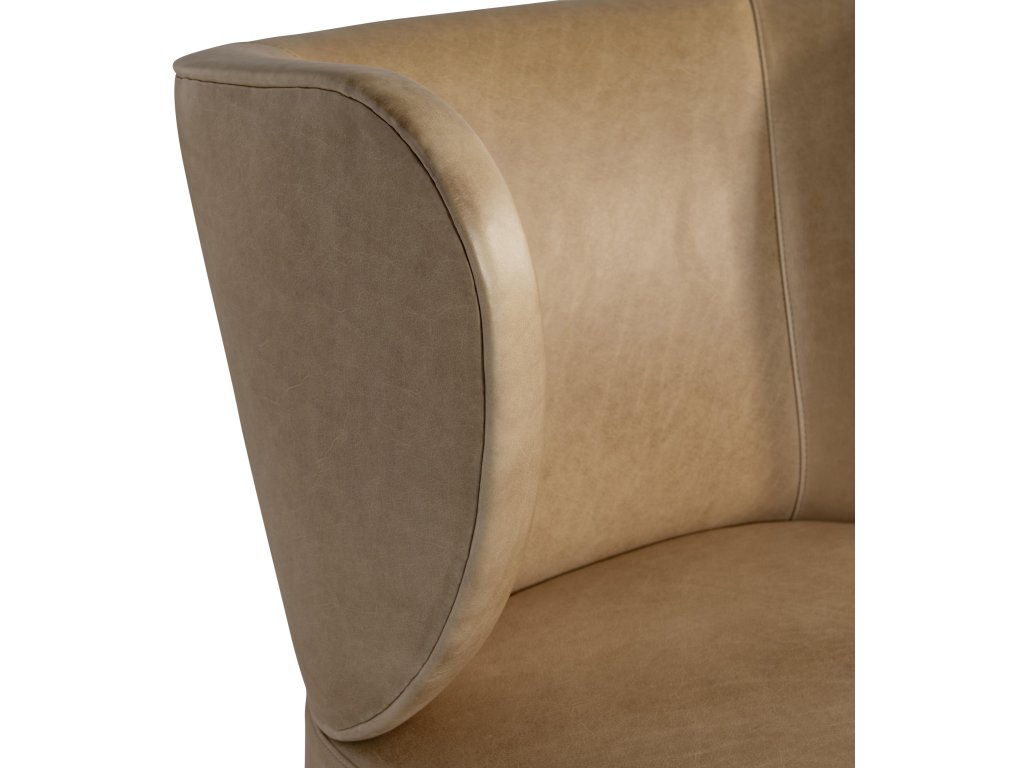 Oliver Leather Swivel Chair - image 4