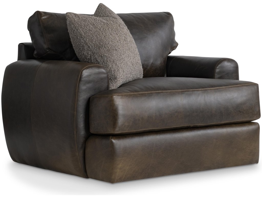 Cameron Leather Swivel Chair - main image