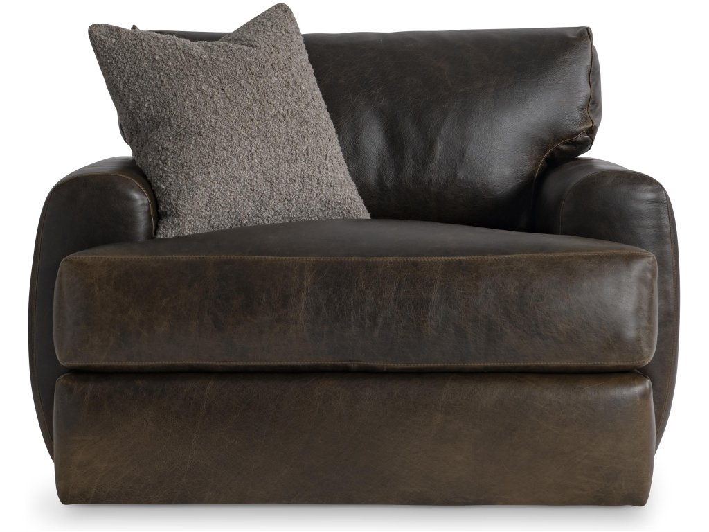 Cameron Leather Swivel Chair - image 1