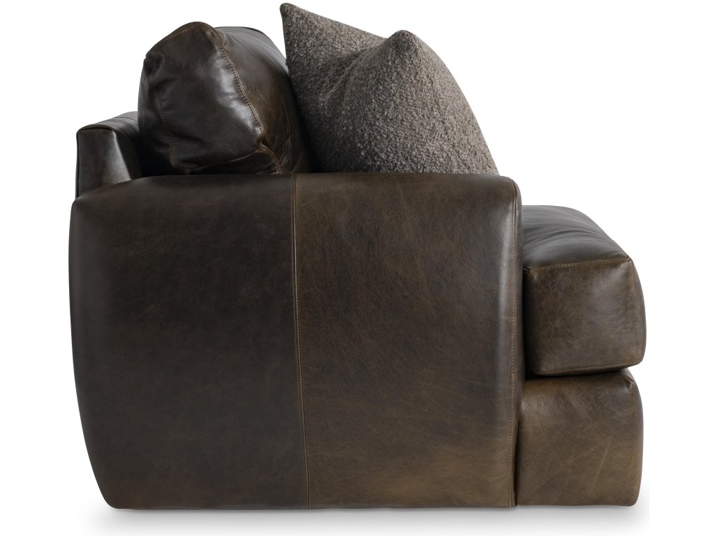 Cameron Leather Swivel Chair - image 2