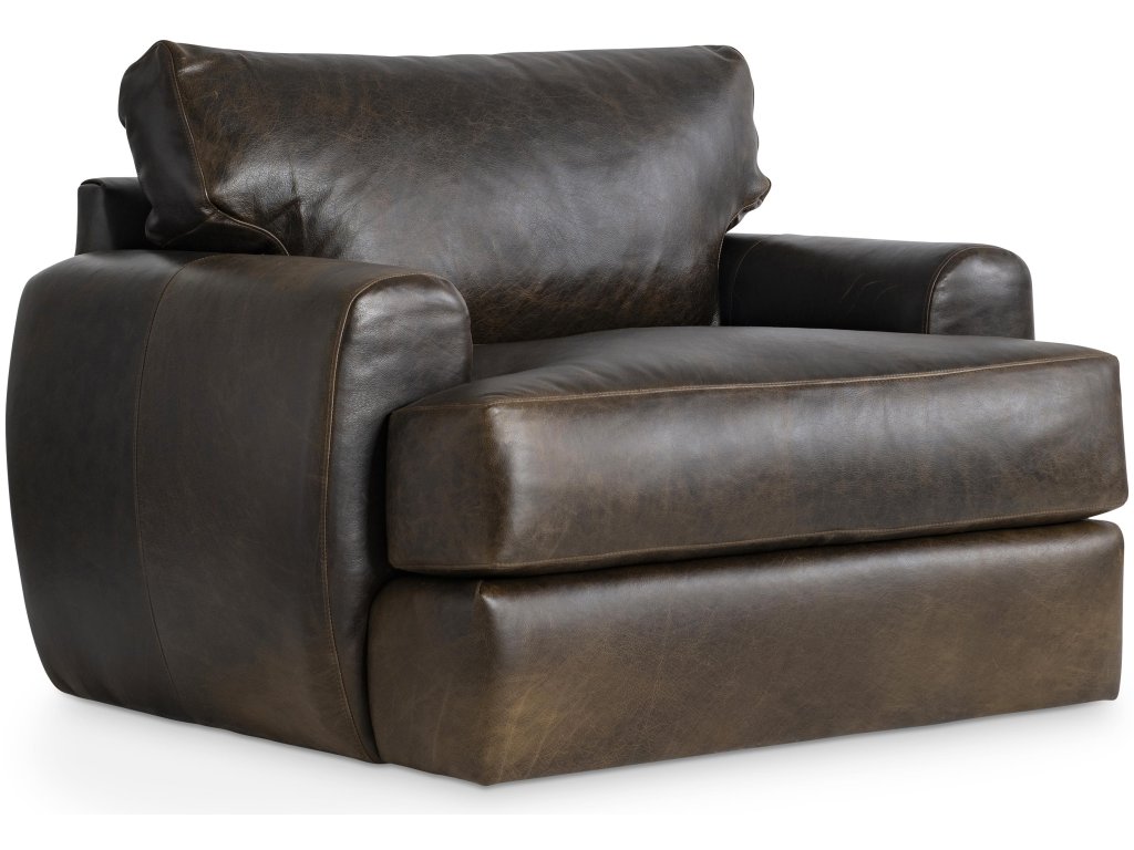 Cameron Leather Swivel Chair - image 5