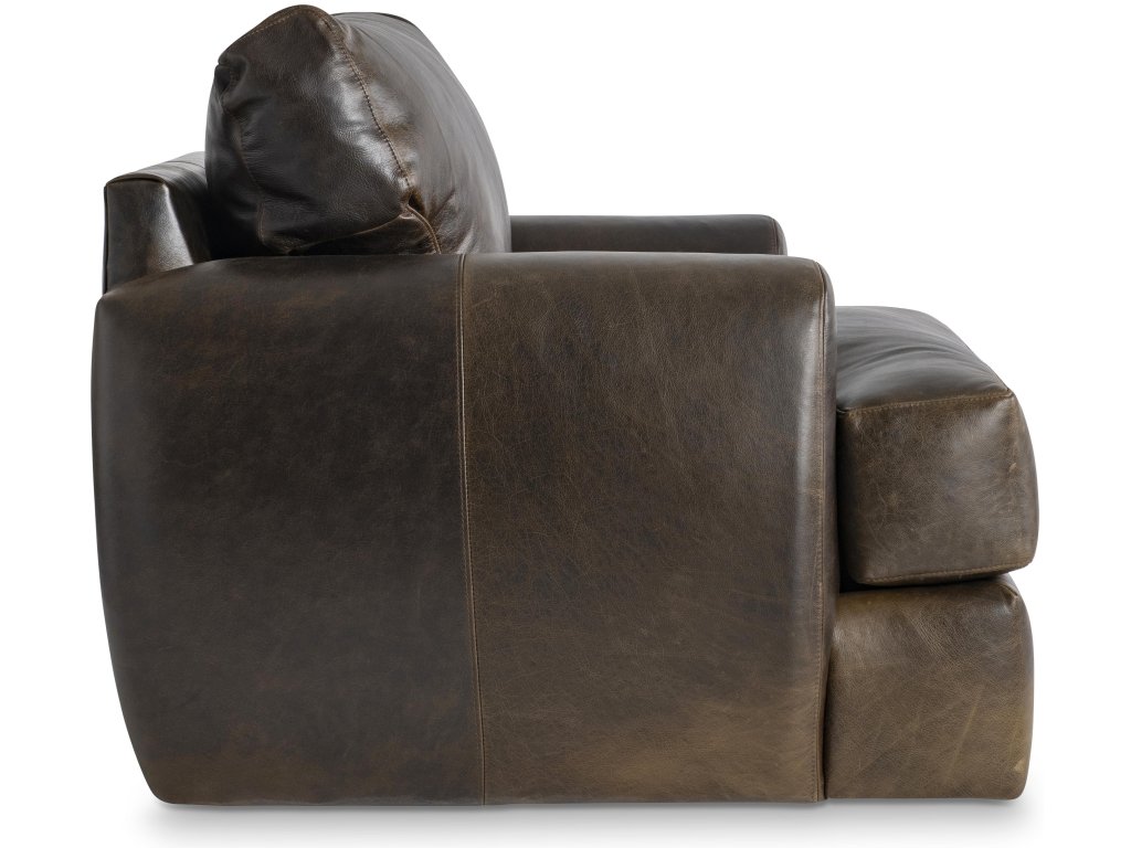 Cameron Leather Swivel Chair - image 7