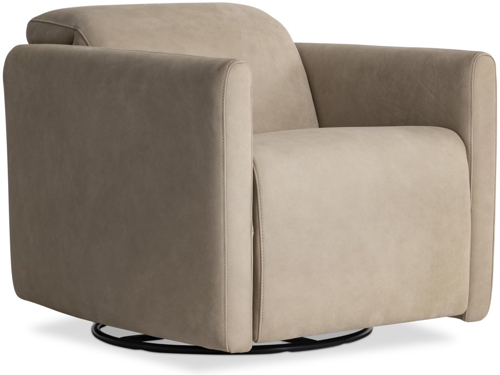 Livvy Leather Power Motion Swivel Chair - main image