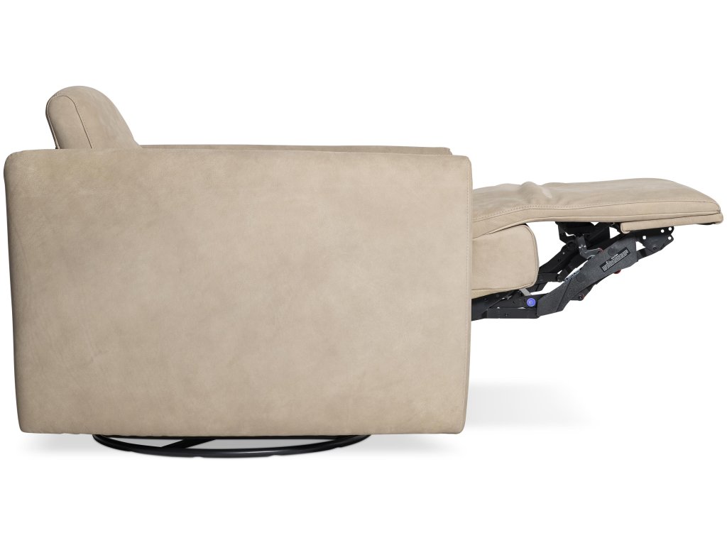 Livvy Leather Power Motion Swivel Chair - image 4