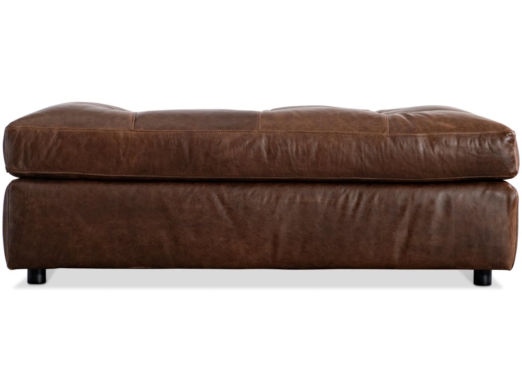 Nest Leather Ottoman - image 2