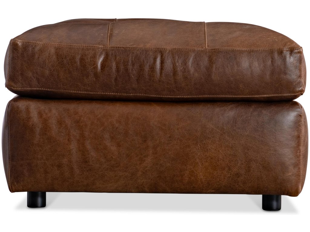 Nest Leather Ottoman - image 3