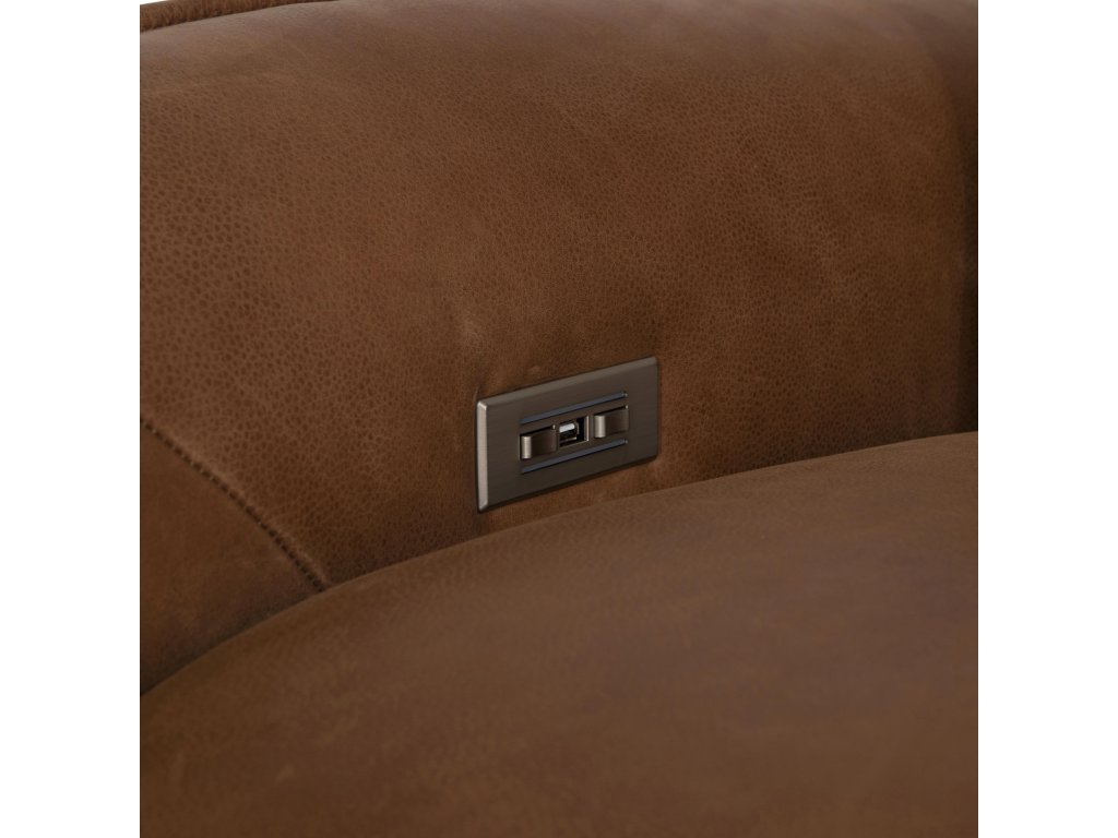 Sorrento Leather Power Motion Sofa - image 7