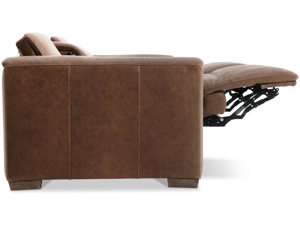 Billings Leather Power Motion Sofa - image 4