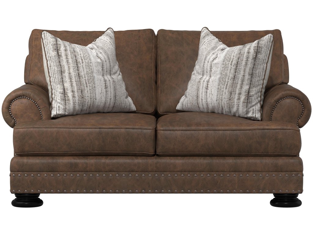 Foster Leather Loveseat - image 1