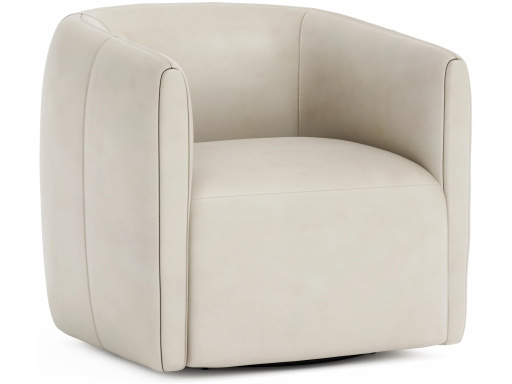 Aline Leather Swivel Chair - main image