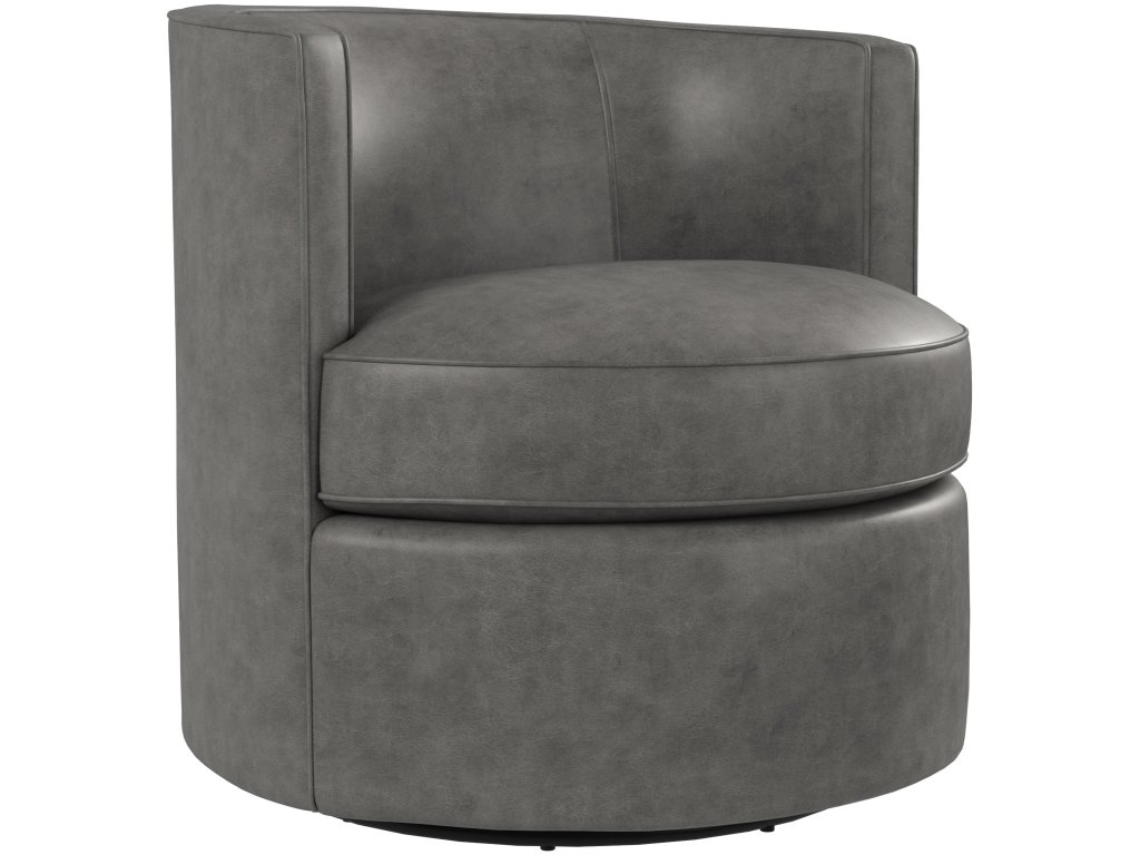 Fleur Leather Swivel Chair - main image