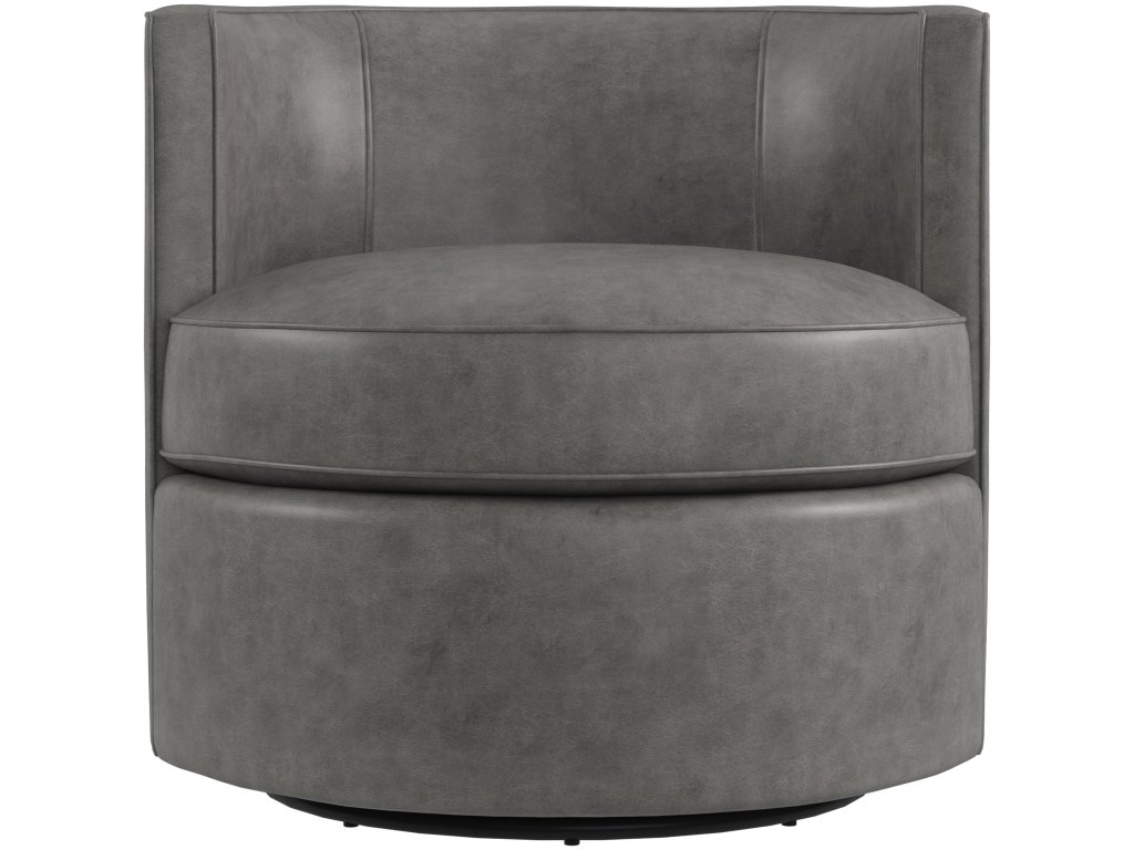 Fleur Leather Swivel Chair - image 2