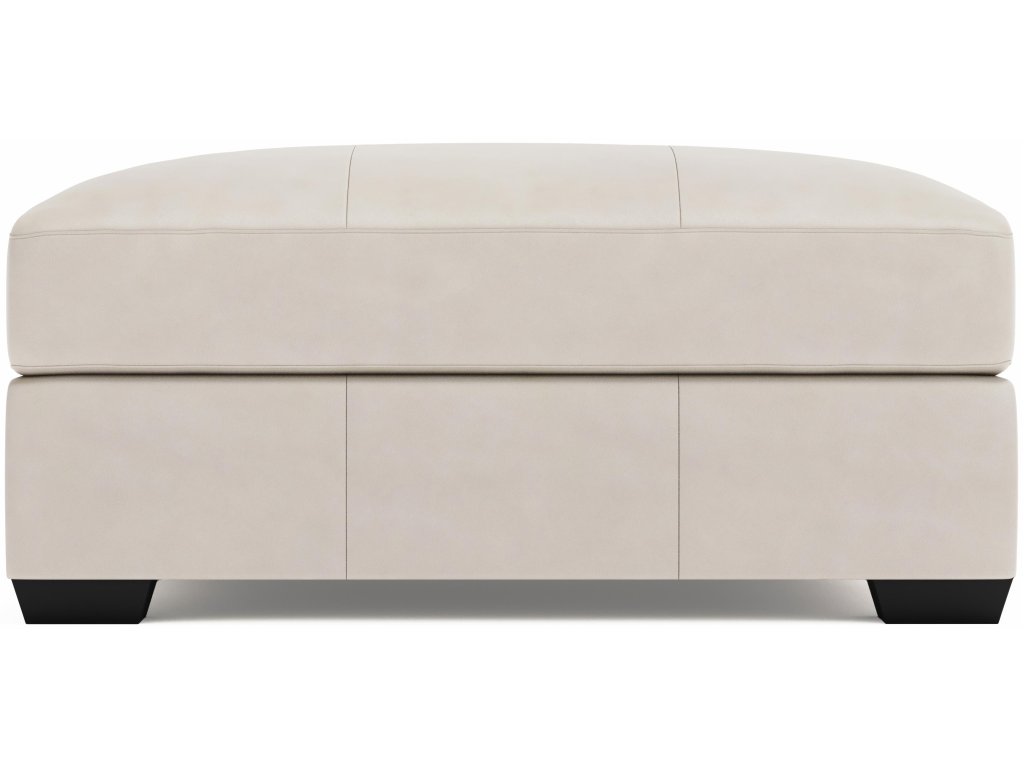 Dawkins Leather Ottoman - image 1