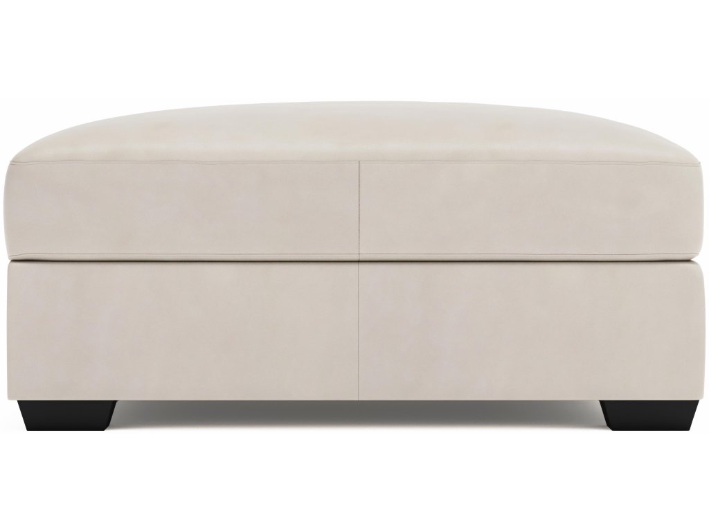 Dawkins Leather Ottoman - image 2