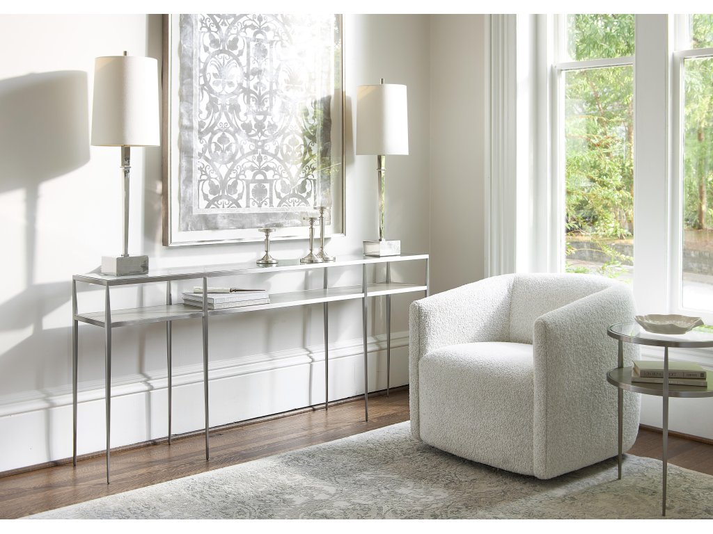 Aline Fabric Swivel Chair - image 6