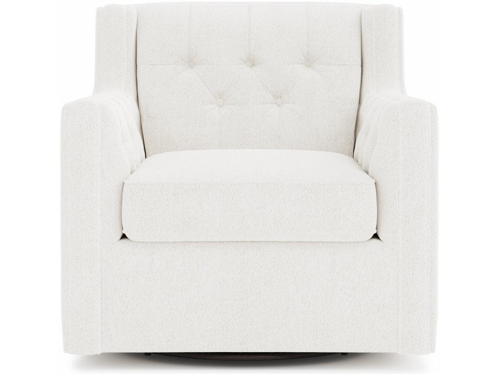 Candace Fabric Swivel Chair - image 2