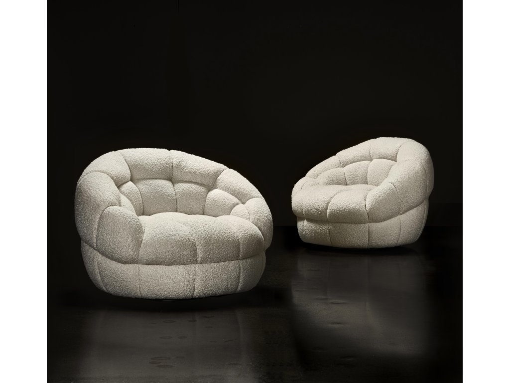 Coco Fabric Swivel Chair - image 5