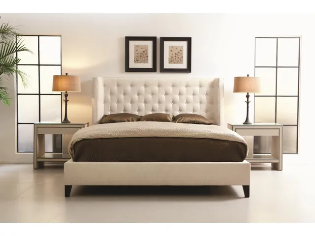 Maxime Fabric Shelter Bed King