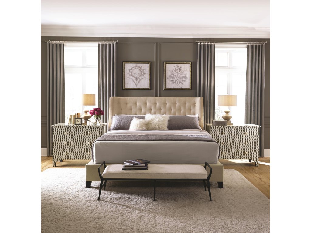 Maxime Fabric Shelter Bed King - image 2