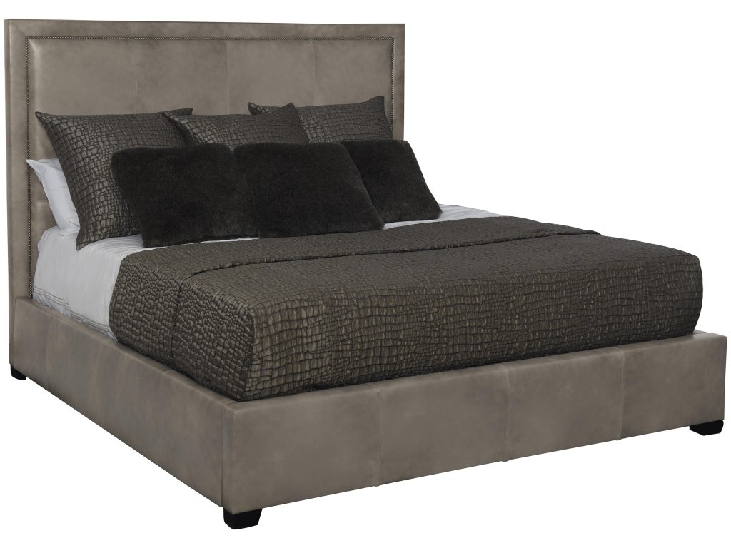 Morgan Leather Panel Bed King - main image