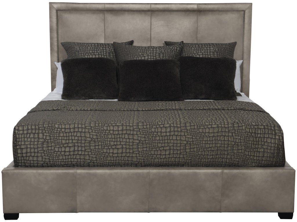 Morgan Leather Panel Bed King - image 1