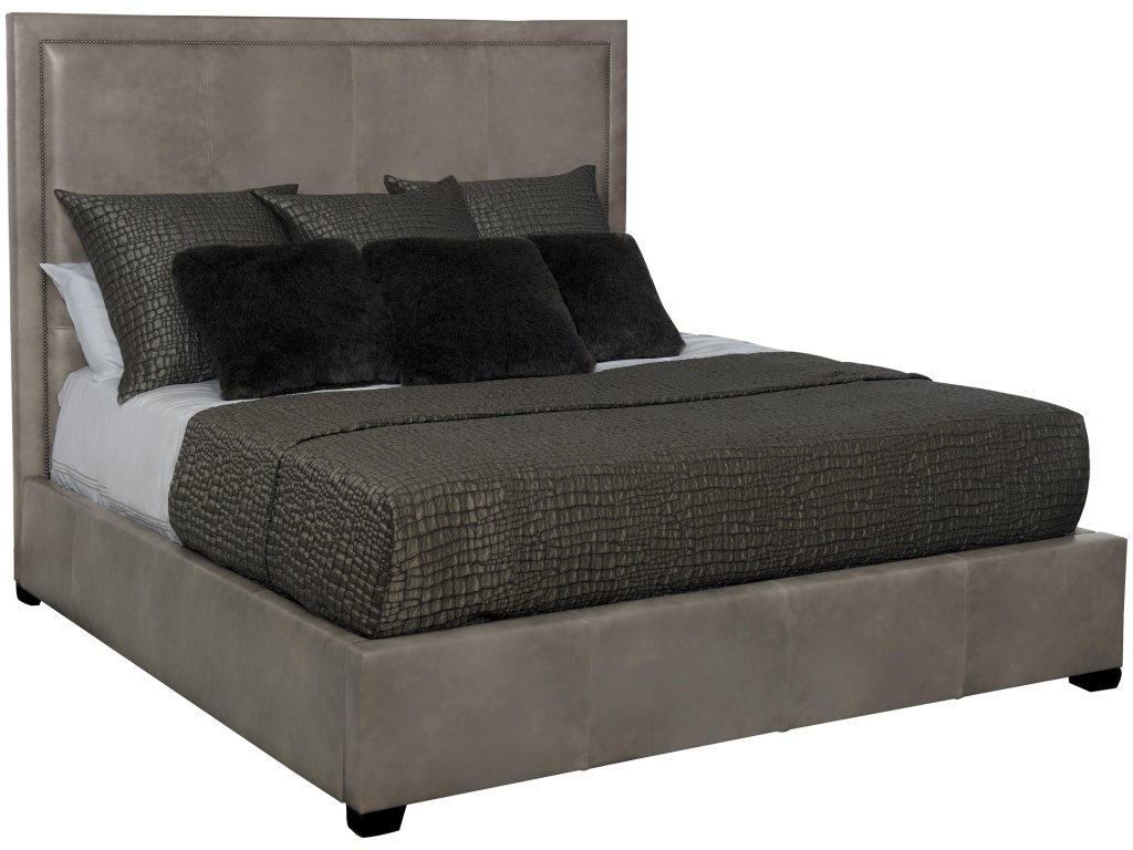 Morgan Leather Panel Bed King - main image