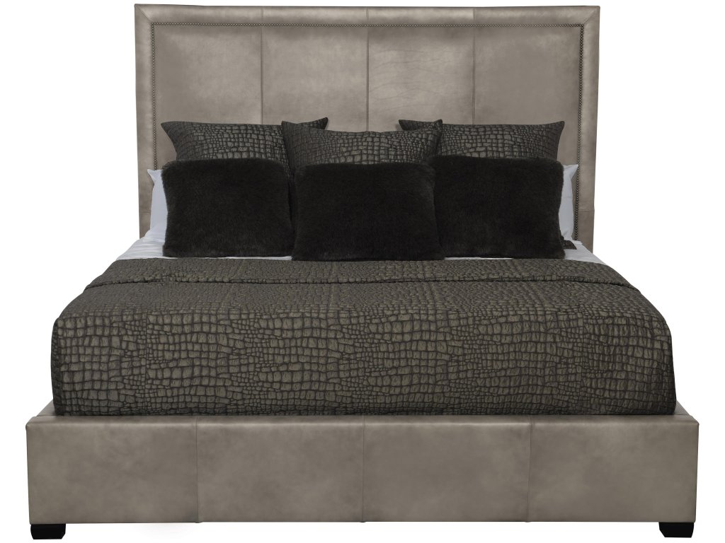 Morgan Leather Panel Bed King - image 1